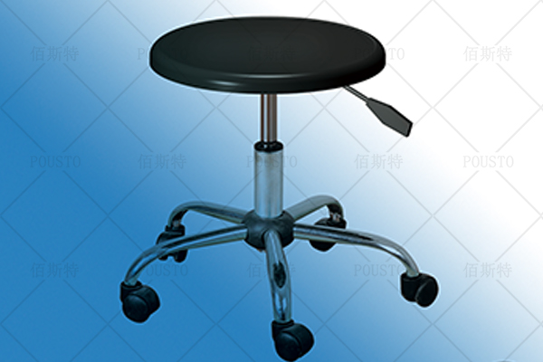 不鏽鋼防靜電椅,圓凳五星爪防靜電椅,圓凳腳杯腳輪防靜電椅